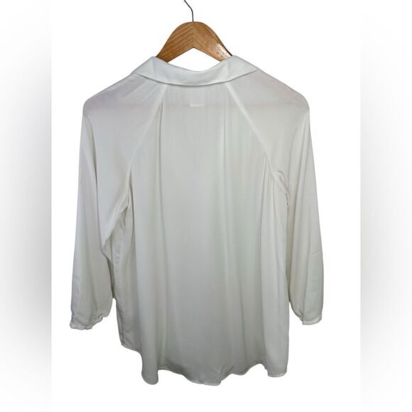 Cabi Oversized Women's Top Size XS White V Neck - Picture 4 of 8